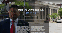 Desktop Screenshot of merinolawfirm.com