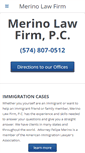 Mobile Screenshot of merinolawfirm.com
