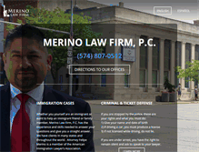 Tablet Screenshot of merinolawfirm.com